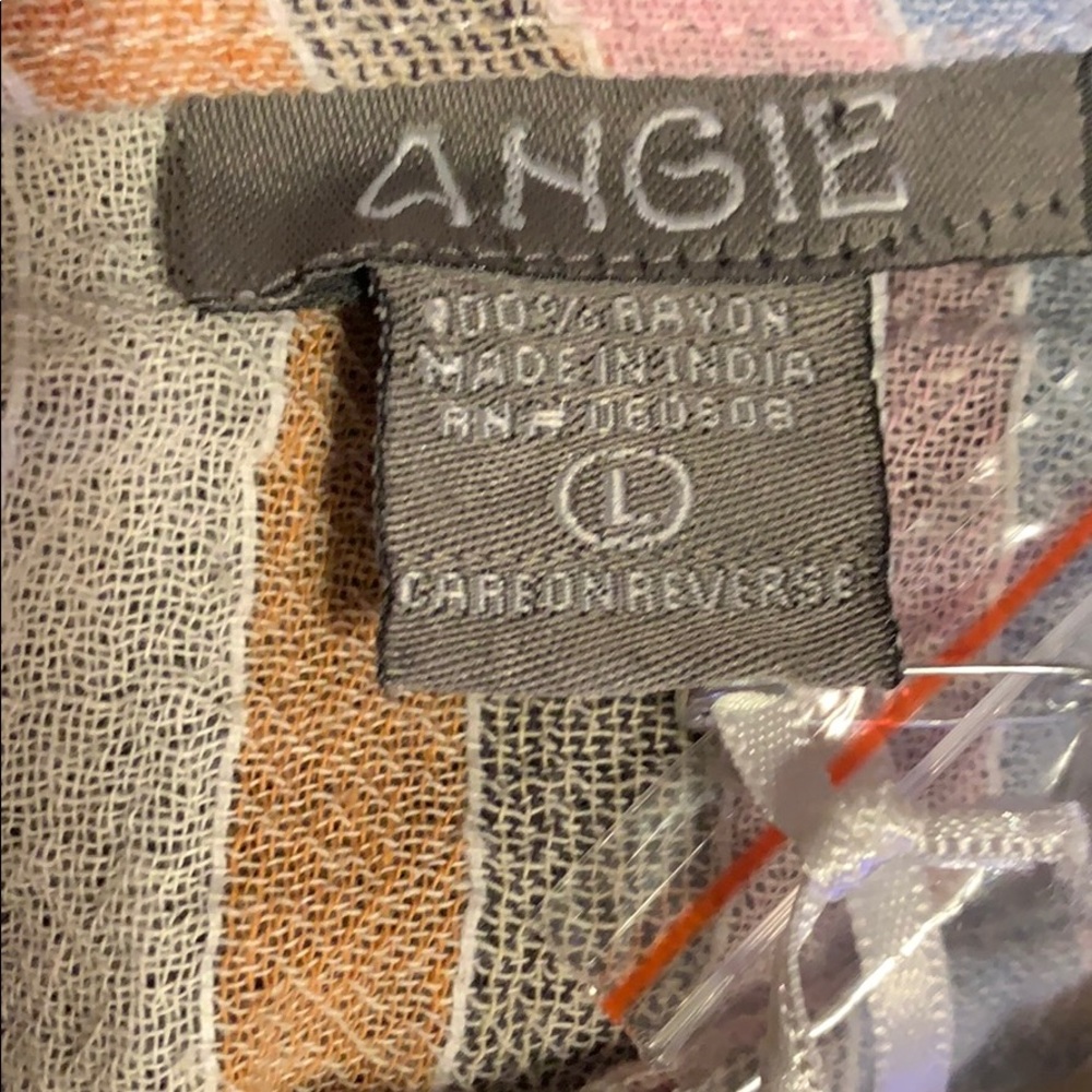 Angie brand Pastel Striped Midi Dress size large - Picture 11 of 15